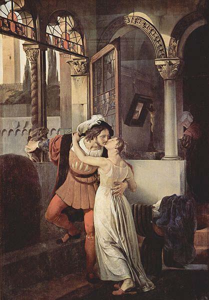 Francesco Hayez Romeo and Juliet Sweden oil painting art